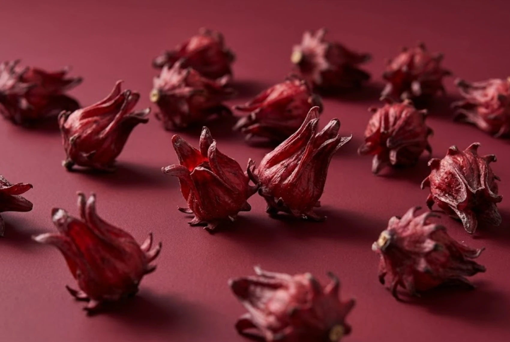 Dried roselle calyces, the hero botanical behind flowerful FLOW